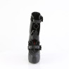 Demonia DEMON-13 Black Vegan Chunky Platform Pumps