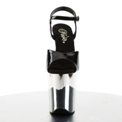 Pleaser FLAMINGO-809 Silver Platform Pole Dance High Heels