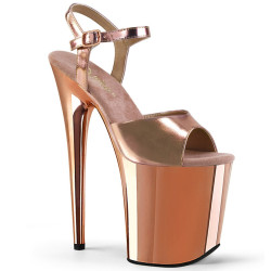 Pleaser FLAMINGO-809 Rose Gold Pole Dance High Heels Shoes