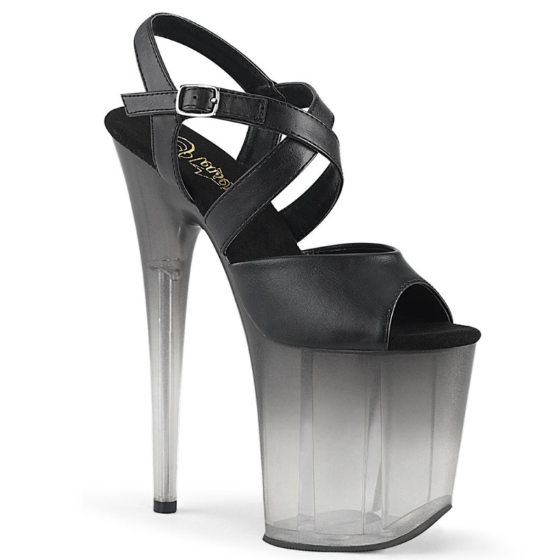 Pleaser FLAMINGO-822T Black Exotic Pole Dance High Heels Pleaser FLAMINGO-822T Black Exotic Pole Dance High Heels