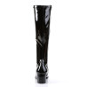 Funtasma RETRO-300 Black Patent Chunky Heel 70s Boots