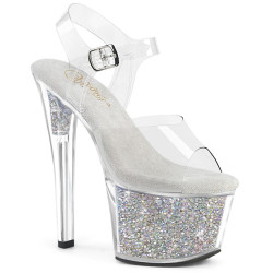 Pleaser SKY-308RSI Strass Platform High Heeled Pole Shoes