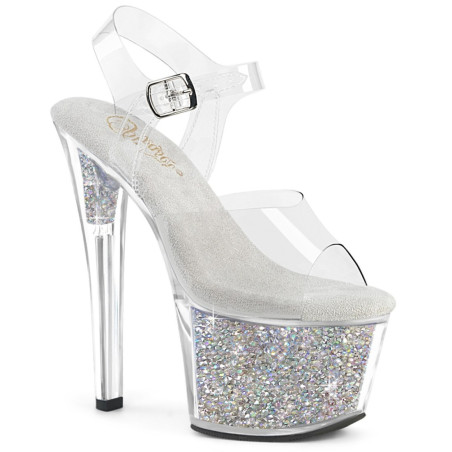 Pleaser SKY-308RSI Strass Platform High Heeled Pole Shoes
