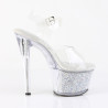 Pleaser SKY-308RSI Strass Platform High Heeled Pole Shoes
