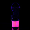 Pleaser SKY-309UVLG Neon Pink Platform High Heels Shoes