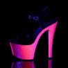 Pleaser SKY-309UVLG Neon Pink Platform High Heels Shoes