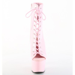 Pleaser ADORE-1016 Rose Patent High Heeled Ankle Boots