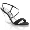 Fabulicious LOVELY-417 Black Satin Transparent Sale