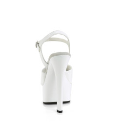 Pleaser GLEAM-609 White Patent Sale Women