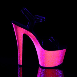 Pleaser SKY-309UVLG Neon Pink Platform High Heels Shoes