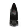Devious DOMINA-212 Black Peep Toe Stiletto Pumps