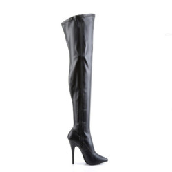Devious DOMINA-3000 Vegan Stiletto Heeled Thigh Boots