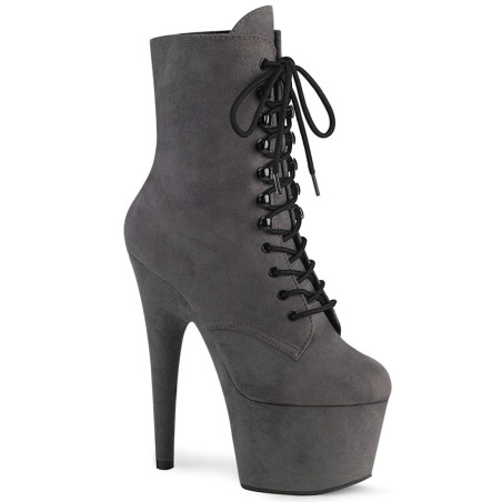 Pleaser ADORE-1020FS Grey Vegan Suede Sale Women