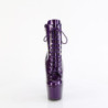 Pleaser ADORE-1020GP Purple Glitter Patent Ankle Boots