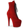 Pleaser ADORE-1020FS Red Vegan Suede Sale Women