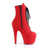 Pleaser ADORE-1020FS Red Vegan Suede Sale Women