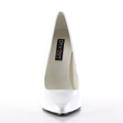 Devious DOMINA-420 White Pointed Toe Stiletto Heels Pumps
