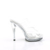 Fabulicious GLORY-502 Transparent High Heeled Mules