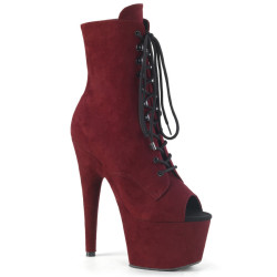 Pleaser ADORE-1021FS Burgundy Vegan Suede Sale Women