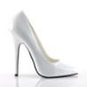 Devious DOMINA-420 White Pointed Toe Stiletto Heels Pumps