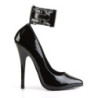 Pleaser DELIGHT-2000 Black Vegan Leather Sale Women