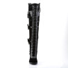Demonia GLAM-300 Black Vegan Leather Velvet Sale Women