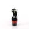 Pleaser ADORE-708SS Black Red Glitter High Heels Shoes