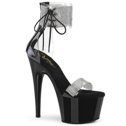 Pleaser ADORE-727RS Ankle Cuff Black Platform High Heels