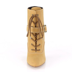 Pleaser Pink Label DREAM-1022 Tan Fuax Leather Sale