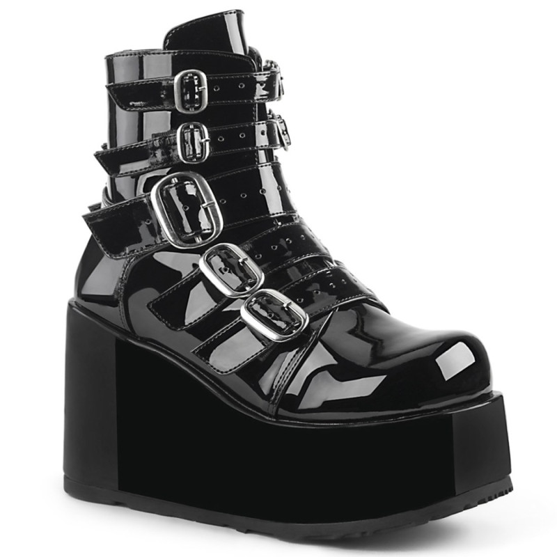 Demonia CONCORD-57 Black Patent Women Platform Boots Demonia CONCORD-57 Black Patent Women Platform Boots