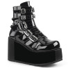Demonia CONCORD-57 Black Patent Women Platform Boots