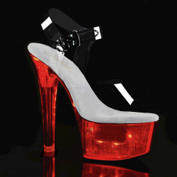 Pleaser FLASHDANCE-608CH Light Up High Heels Sandals