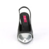 Pleaser Pink Label DREAM-405 Black Vegan Leather Silver