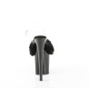 Pleaser FLAMINGO-808FUR Black Fur High Heels Pole Shoes