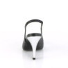 Pleaser Pink Label DREAM-405 Black Vegan Leather Silver