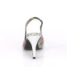 Pleaser Pink Label DREAM-405 Color Snake Print Silver