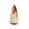 Pleaser Pink Label DREAM-420 Cream Patent Pumps Men
