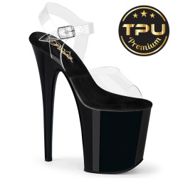 Pleaser FLAMINGO-808PREM Black Exotic High Heels Pole Dance