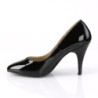 Pleaser Pink Label DREAM-420W Black Patent Pumps Men