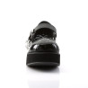 Demonia SPRITE-05 Black Vegan Maryjane Platform Shoes