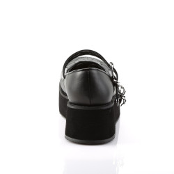 Demonia SPRITE-05 Black Vegan Maryjane Platform Shoes