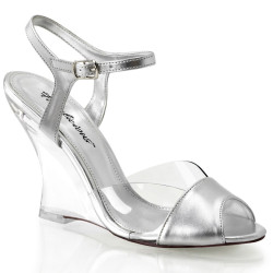 Fabulicious LOVELY-442 Transparent Silver Metallic Sale