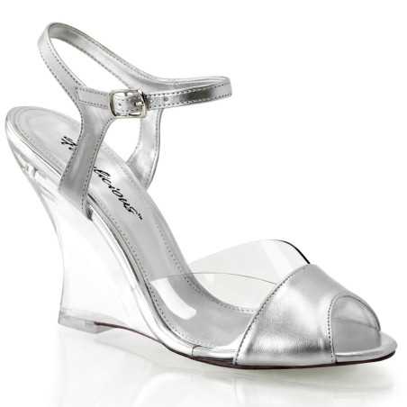 Fabulicious LOVELY-442 Transparent Silver Metallic Sale