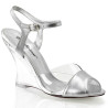 Fabulicious LOVELY-442 Transparent Silver Metallic Sale