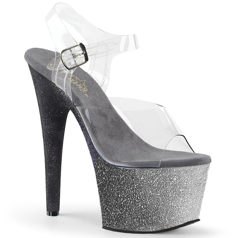 Pleaser ADORE-708OMBRE Silver Platform High Heels Women Pleaser ADORE-708OMBRE Silver Platform High Heels Women