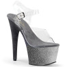 Pleaser ADORE-708OMBRE Silver Platform High Heels Women