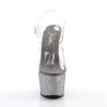 Pleaser ADORE-708OMBRE Silver Platform High Heels Women
