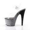 Pleaser ADORE-708OMBRE Silver Platform High Heels Women