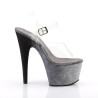 Pleaser ADORE-708OMBRE Silver Platform High Heels Women