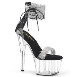 Pleaser ADORE-727RS Ankle Cuff Black Insole High Heels